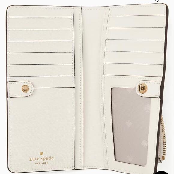 Kate Spade Kristi Park Posies Printed Satchel and Bifold Slim Wallet Bundle NWT - Picture 7 of 15